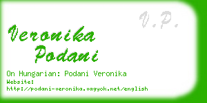 veronika podani business card